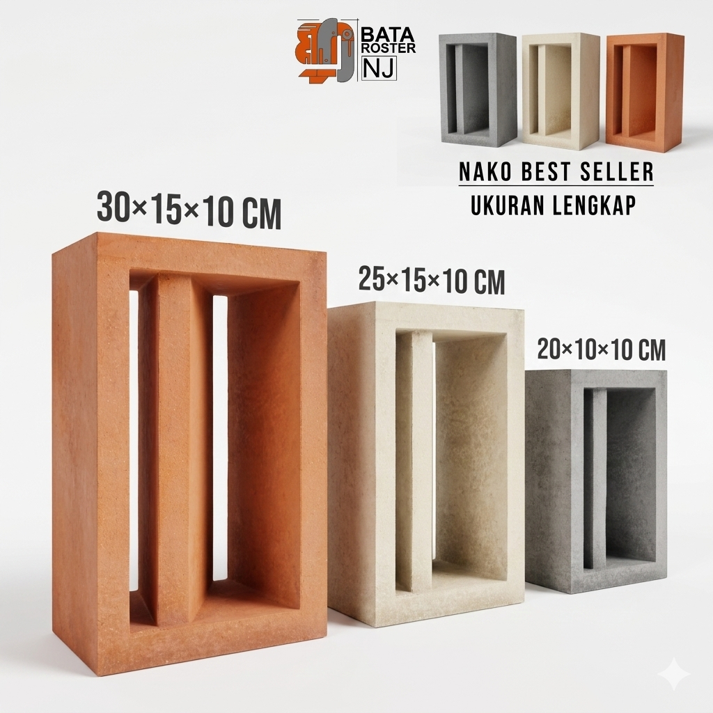 Jual BATA ROSTER NJ - Roster Beton Minimalis - Nako Panjang | Model ...
