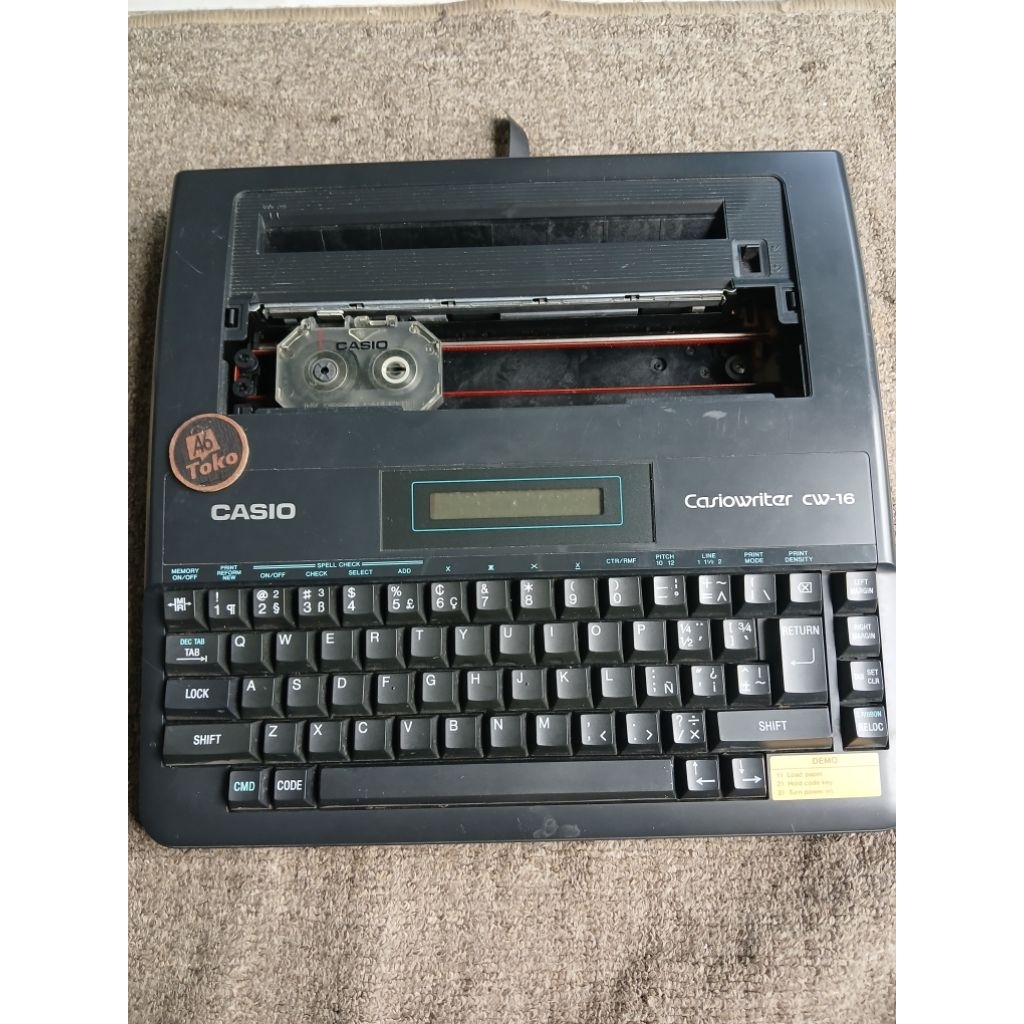 Jual Mesin Tik Elektronik Casio Casiowriter CW-16 Original – Portable ...