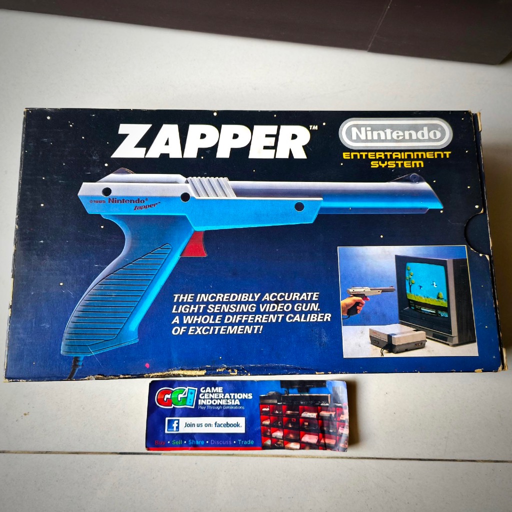 Jual Nintendo Famicom NES ZAPPER Light Gun Controller Fullset Rare ...