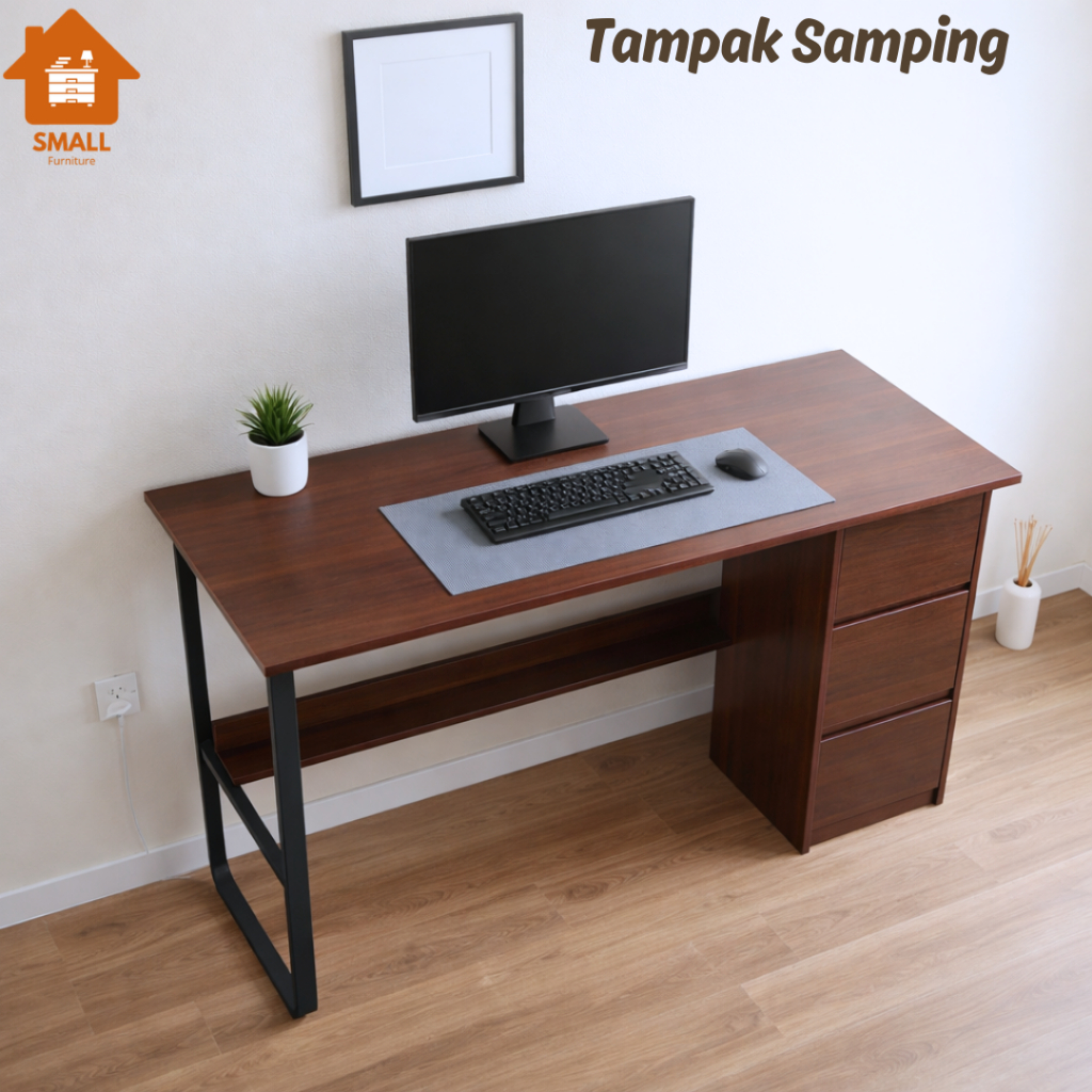 Jual Small Furniture - Meja Kantor 3 Laci Minimalis / Belajar Kamar 3 ...