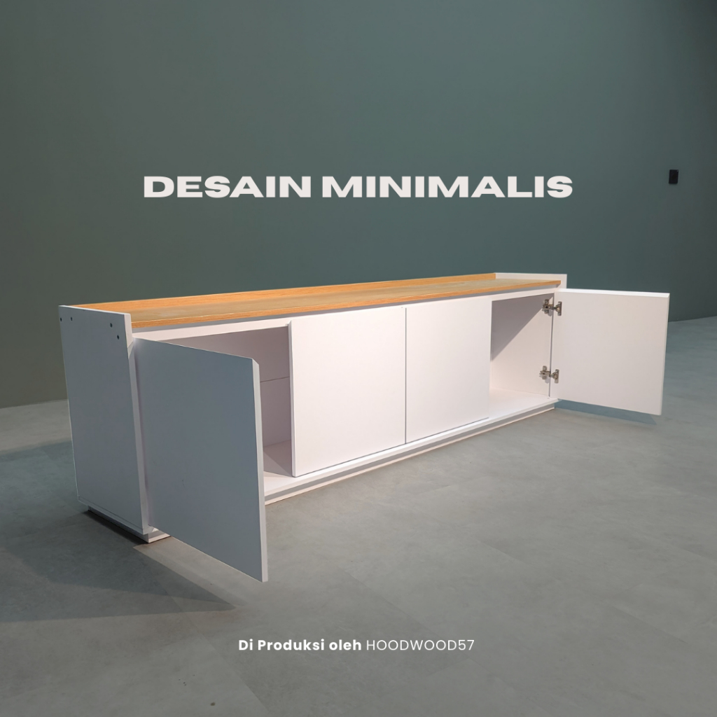MEJA TV  MINIMALIS MURAH RAK TV PALING KUAT LEMARI TV AESTHETIK TAHAN LEMBAB / KABINET TV COCOK UNTUK RUMAH MINIMALIS