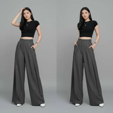 Lavie Pants Culote Palazzo Highwaist Celana Panjang Wanita Celana Fashion Muslim Wanita Celana