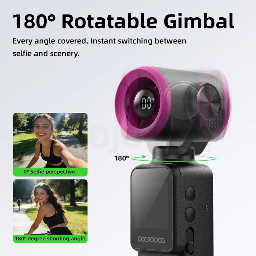 Foto 3 GOOJODOQ GFS025 Kamera Kipas 180° Adjustable 1.3-inch screen Mengambil foto dan video 100 Gear Wind High-speed Turbo kipas angin | 004