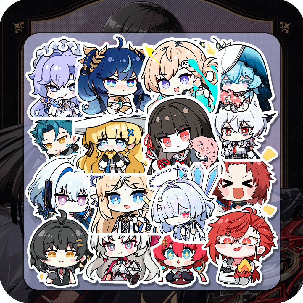 Jual Stiker Glossy Wuthering Waves Wuwa SET Phoebe Shorekeeper, Sticker ...