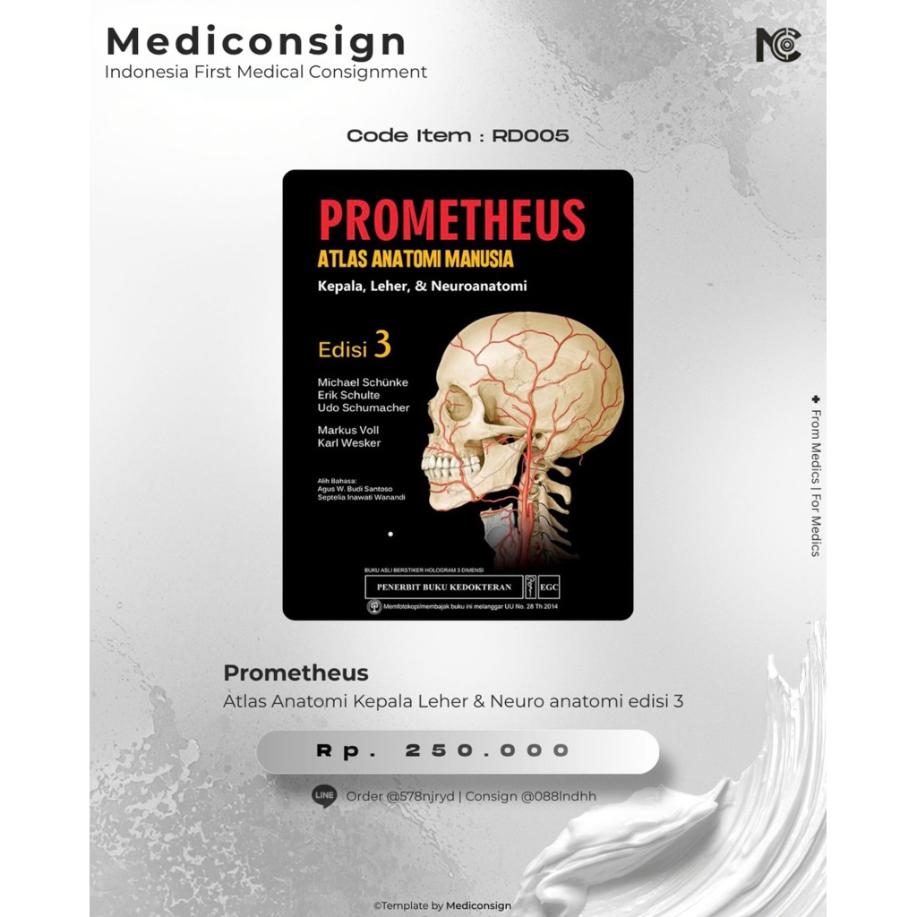 Jual Prometheus Atlas Anatomi Kepala Leher Neuroanatomi Edisi 3 ...