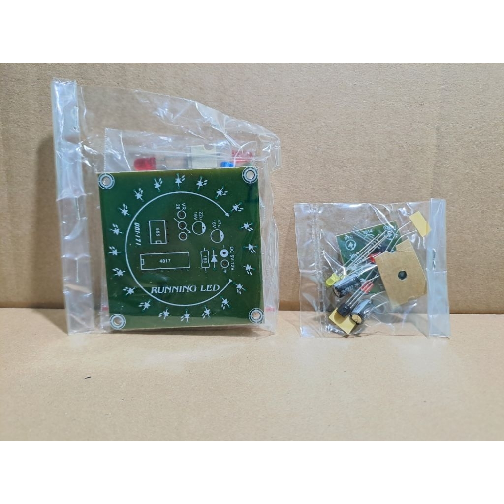 Jual PCB Running Led & Flip Flop For Practice include Komponen ...