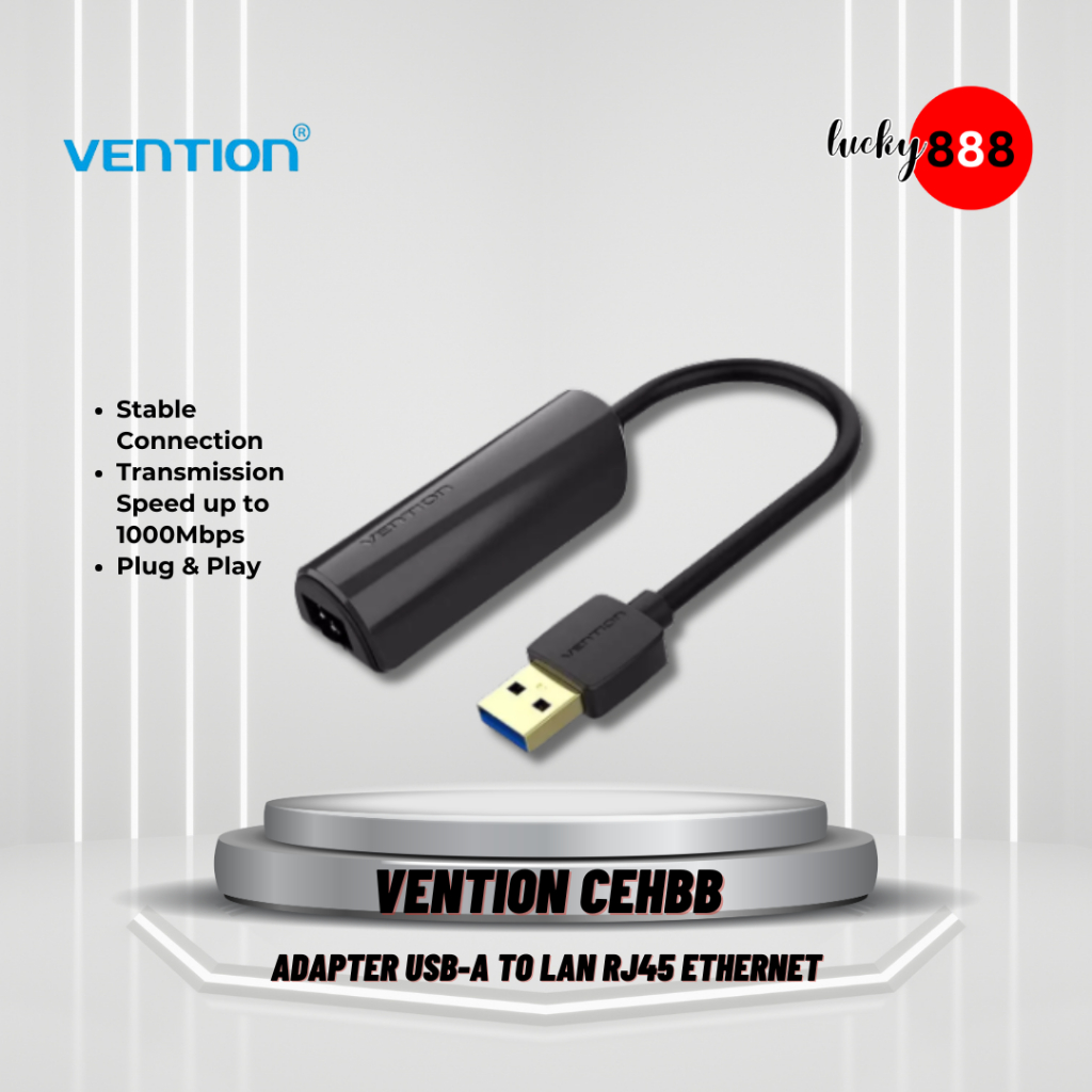 Jual Vention USB A 3.0 to LAN RJ45 Ethernet Adapter High Speed 100Mbps ...