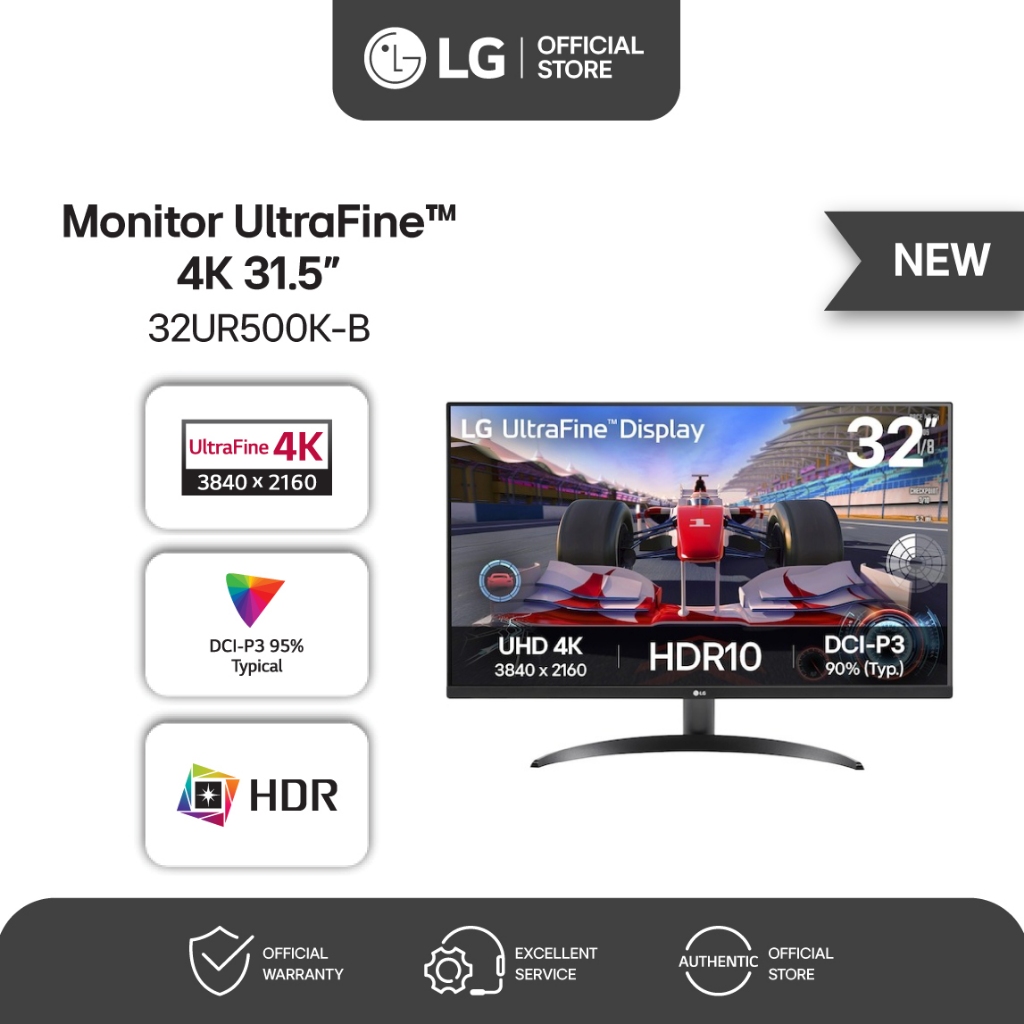 LG Ultrafine 32UR500K-B – 32 Inch 4K VA-monitor Met HDR10, 90% DCI-P3, Kantelbaar 3 miniatura
