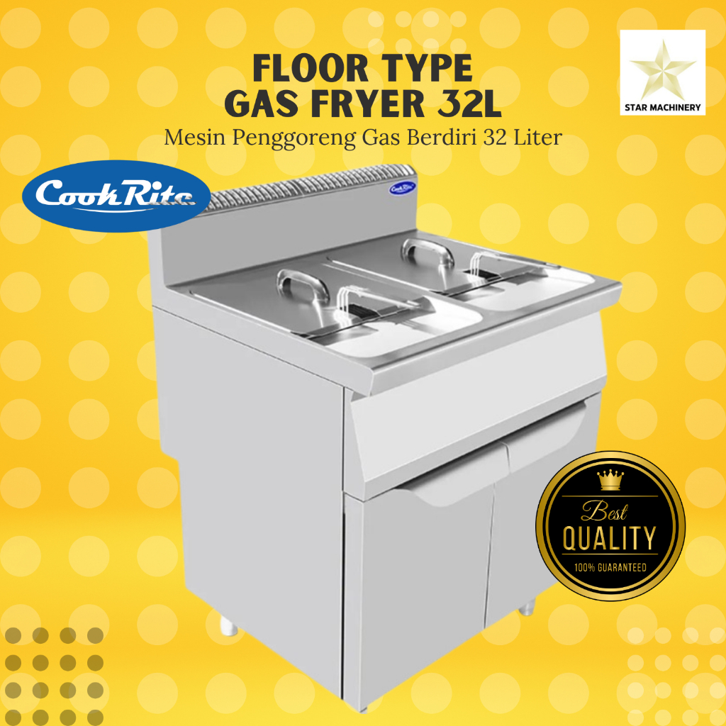 Jual COOKRITE Floor Type Gas Fryer 32L - Mesin Penggoreng Gas Berdiri ...