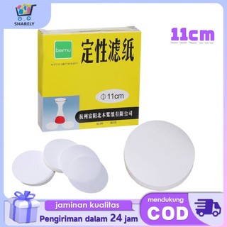 Jual Kertas Saring Lab 100pcs 11cm Kertas Saring Bulat Laboratory ...