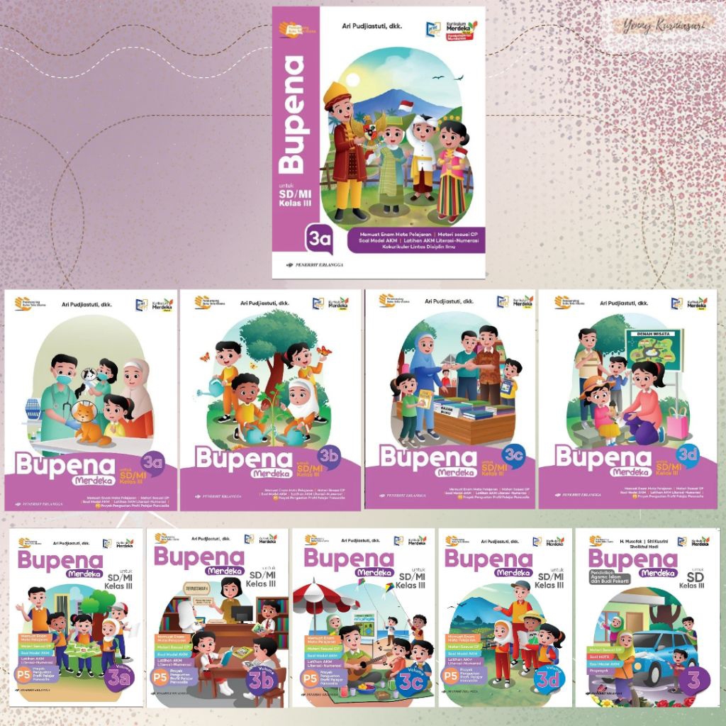 Jual Erlangga Bupena kelas 3 SD Kurikulum Merdeka 3A 3B 3C 3D | Shopee ...