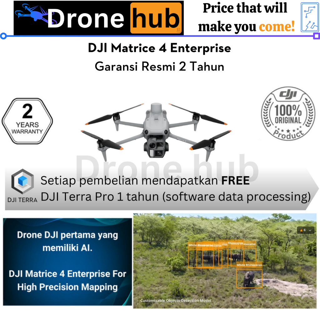 Jual DJI Matrice 4 Enterprise Drone Mapping Pemetaan/ Survey/ Inspeksi ...