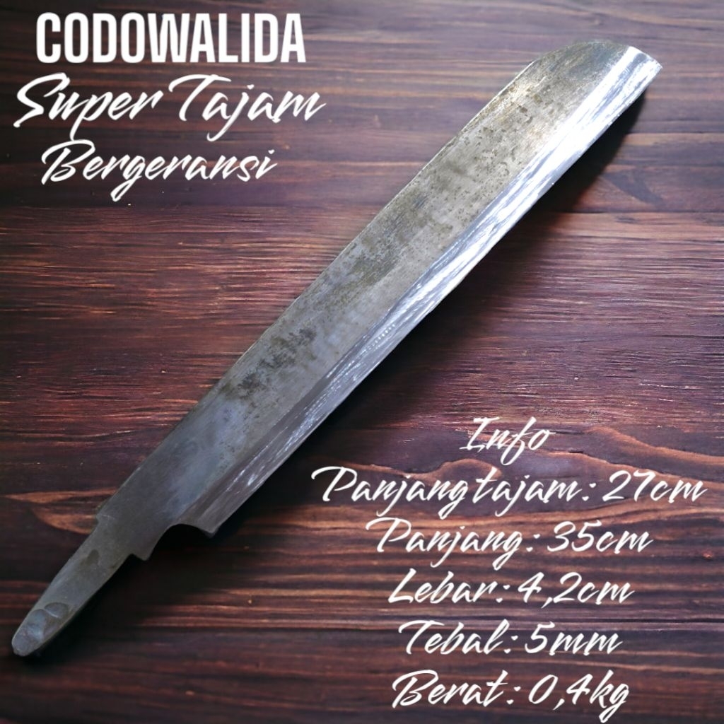 Jual PARANG PERKEBUNAN CODOWALIDA SUPER TAJAM BERGERANSI BESI TEBAL 5MM ...