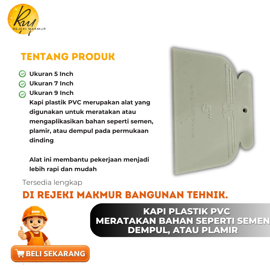 Jual Kapi Plastik PVC kapi pvc KAPE PVC SEGALA UKURAN 5inch 7 inch 9 ...