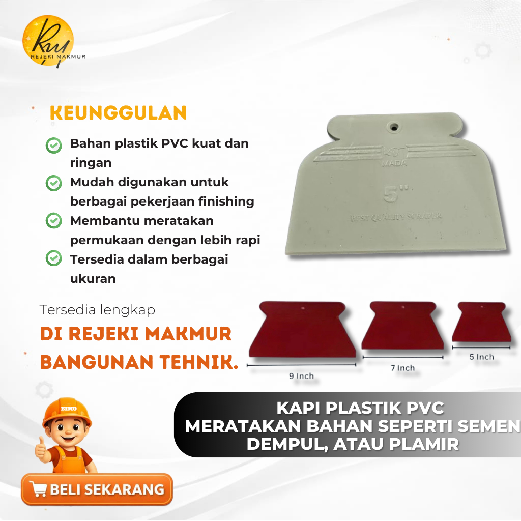 Jual Kapi Plastik PVC kapi pvc KAPE PVC SEGALA UKURAN 5inch 7 inch 9 ...