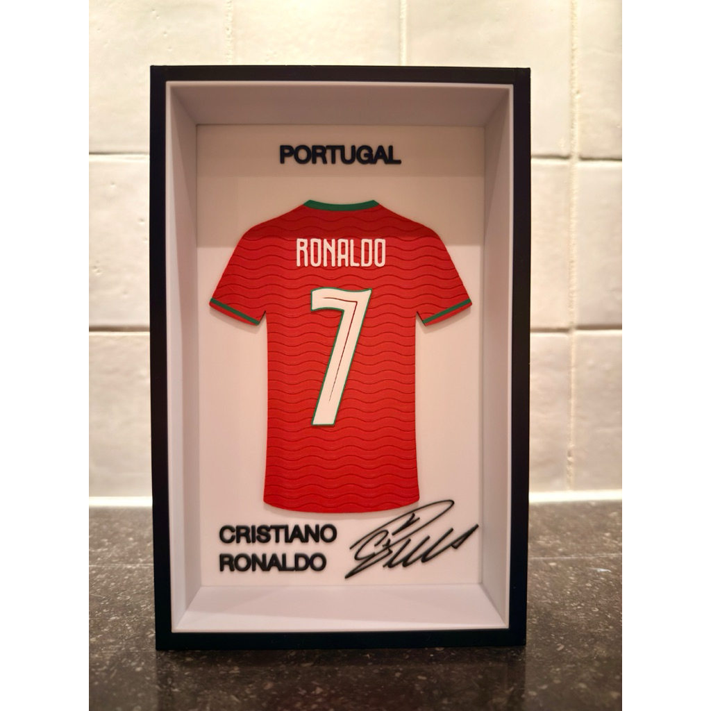 Jual Pajangan Dinding Cristiano Ronaldo Portugal 2026 Jersey Frame 3d ...