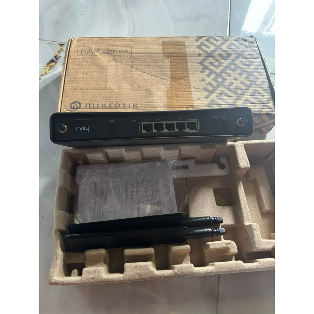 Jual MikroTik hAP ax3 WiFi 6 Router C53UiG+5HPaxD2HPaxD Gigabit Dual ...