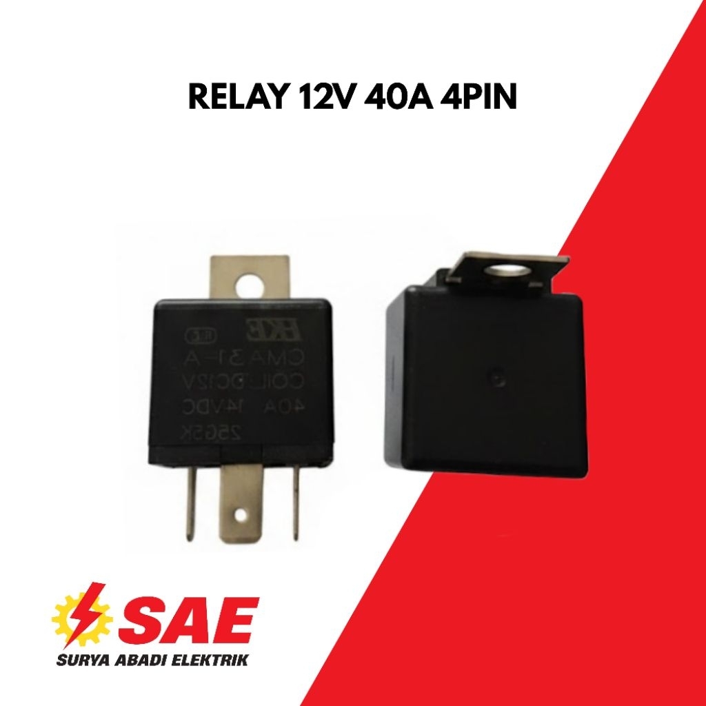 Jual Relay Mobil HKE 12V 40A Kaki 4 / Relay 24V 40A Kaki 5 - Relay ...