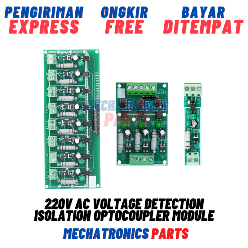 Jual 220V AC Voltage Detection Isolation Optocoupler Module Detector ...