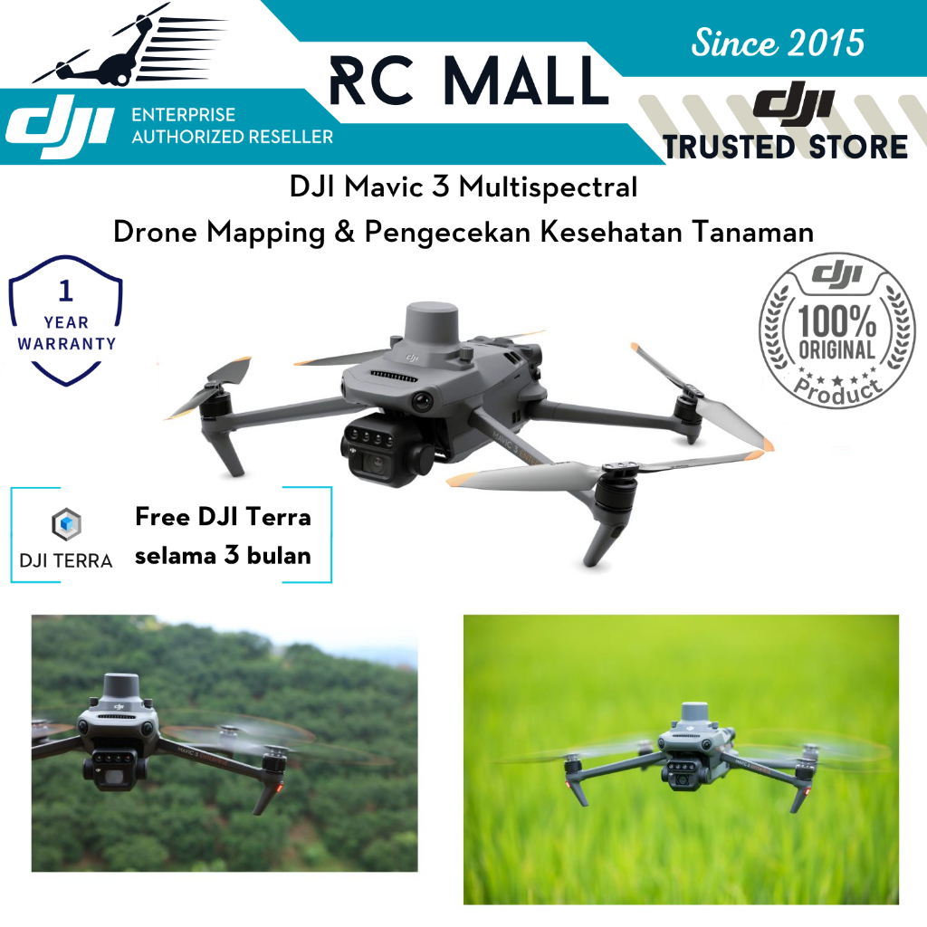 Jual DJI Mavic 3 Multispectral Drone Mapping Pemetaan Hutan Pertanian ...