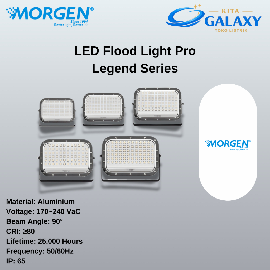 Jual Morgen - Lampu LED Flood Light PRO Legend Series - Lampu Sorot ...