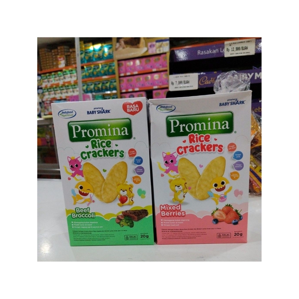 Jual Promina Rice Crackers Broccoli & Kale Mixed Berries 20g - Tinggi ...