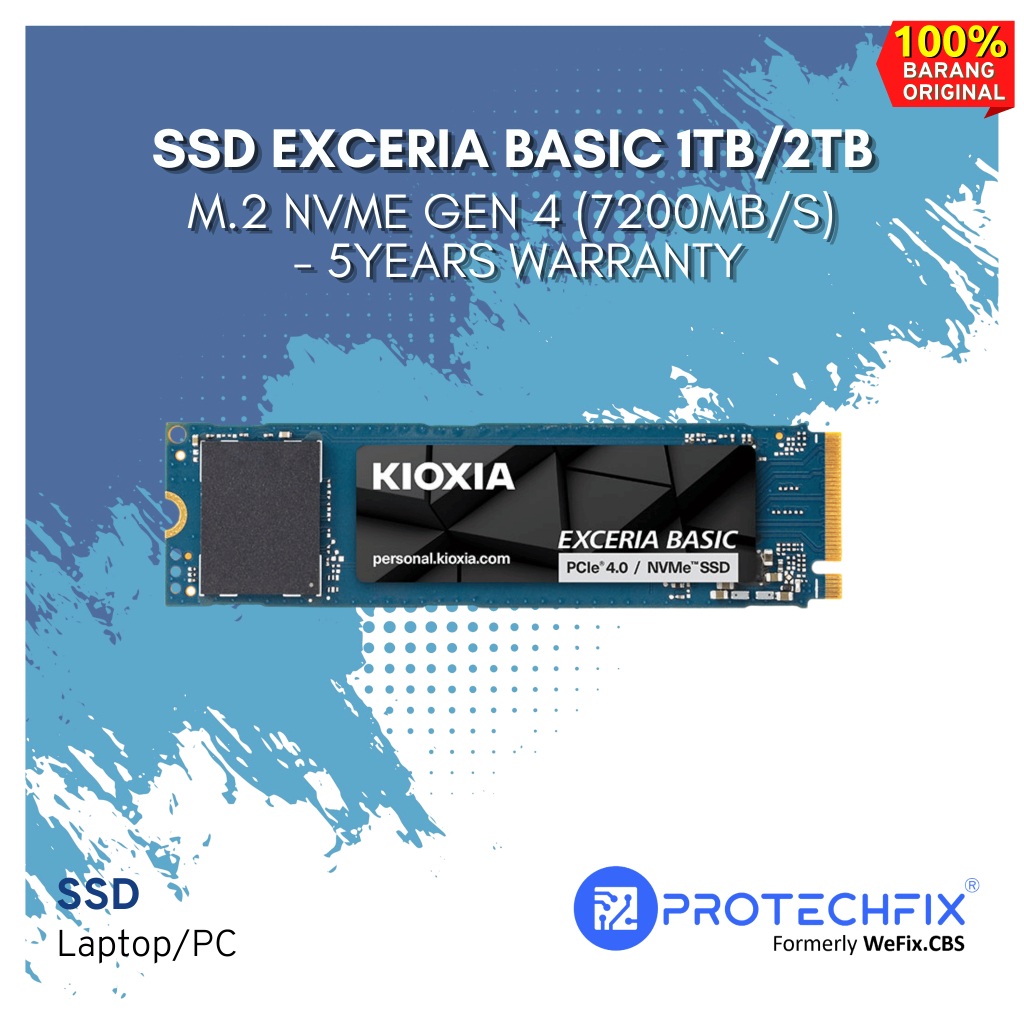 Jual SSD EXCERIA BASIC 1TB / 2 TB M.2 NVMe Gen 4 (7200MB/s) - 5Years ...