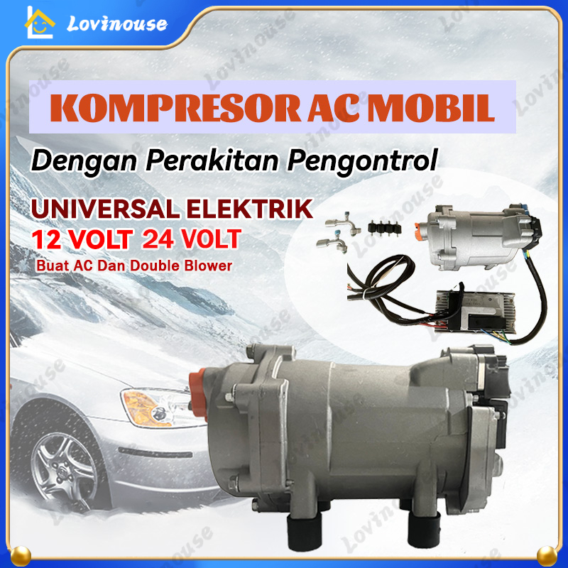 Jual Kompresor Ac Elektrik 12Volt/24Volt Semua Mobil Universal Double ...