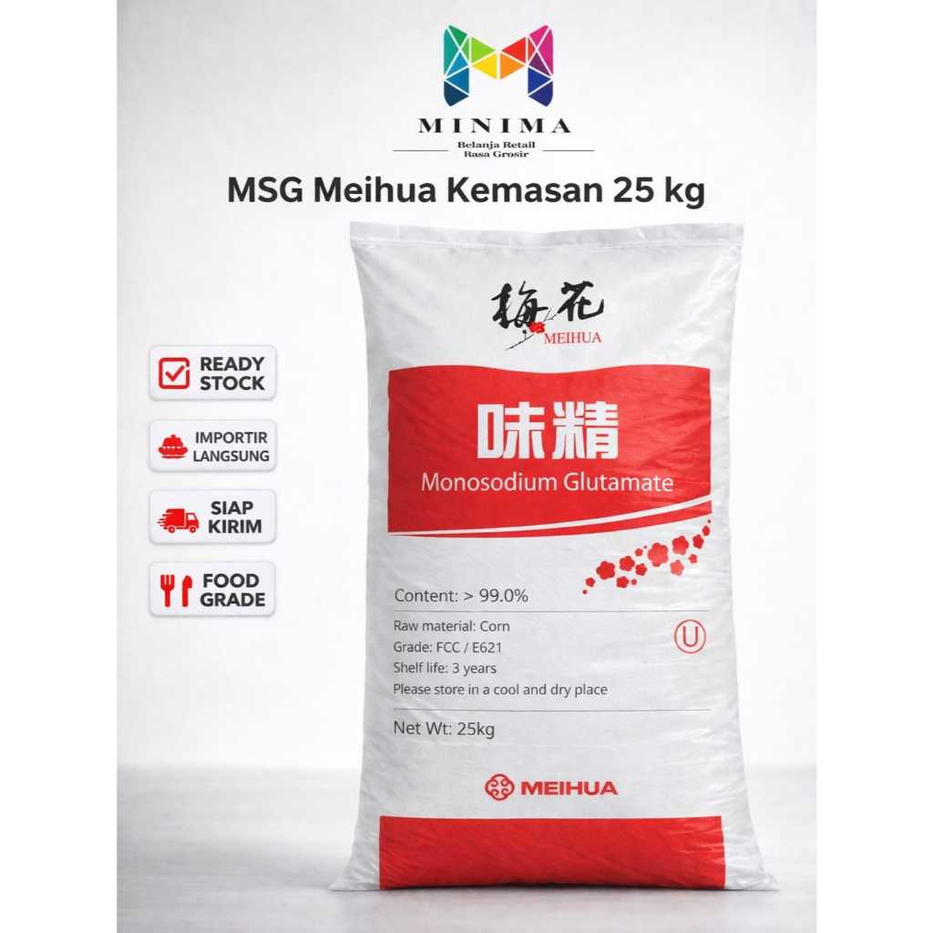 Jual MSG / MICIN 25 KG MESH 40 MEIHUA FOOD GRADE | Shopee Indonesia