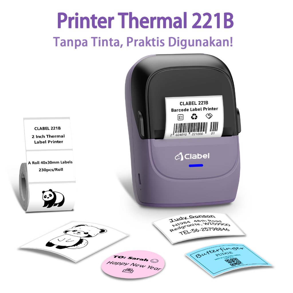 Jual Clabel 221B printer thermal bluetooth,Label & Barcode,Pencetakan ...