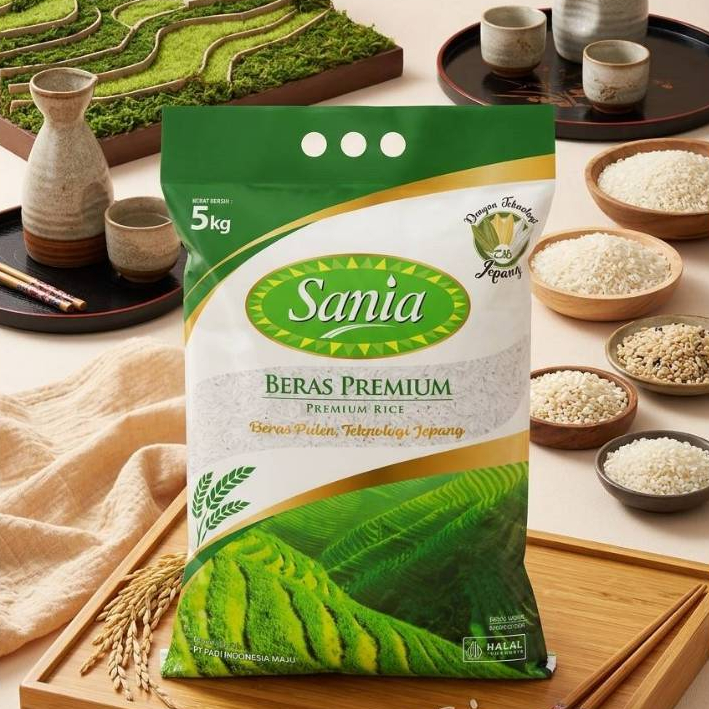 Jual Beras Sania, Beras Raja, dan Selancar 5kg Premium - Beras Sania 5 ...