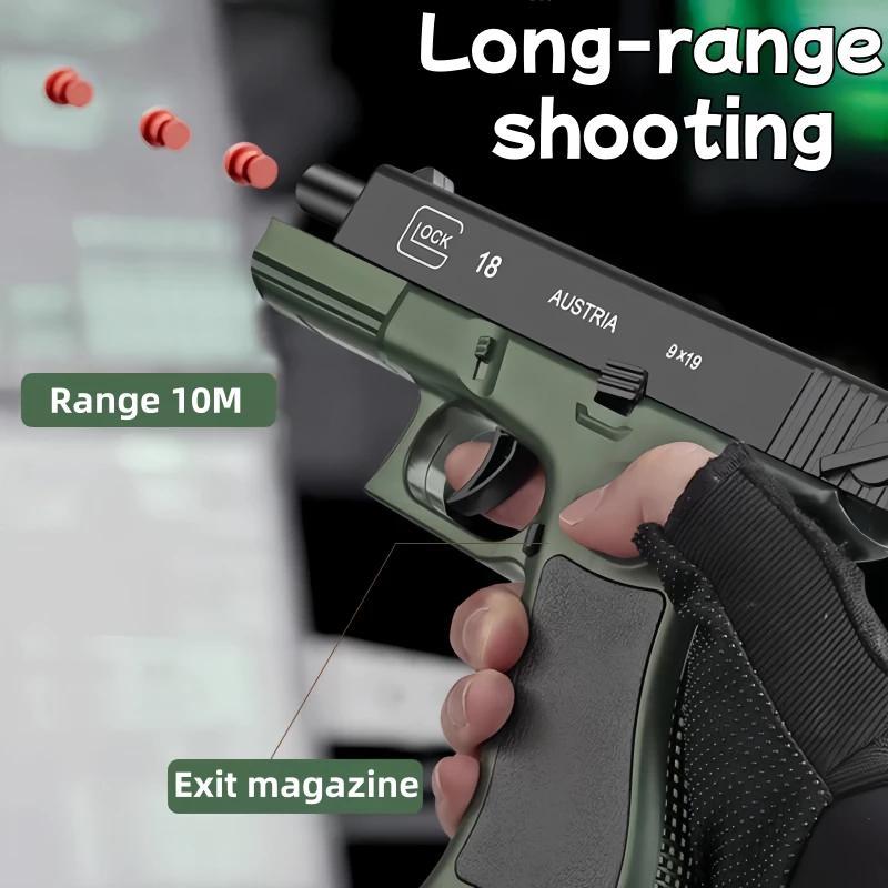 Jual Glock semi-automatic soft bullet toy for boys, with continuous ...