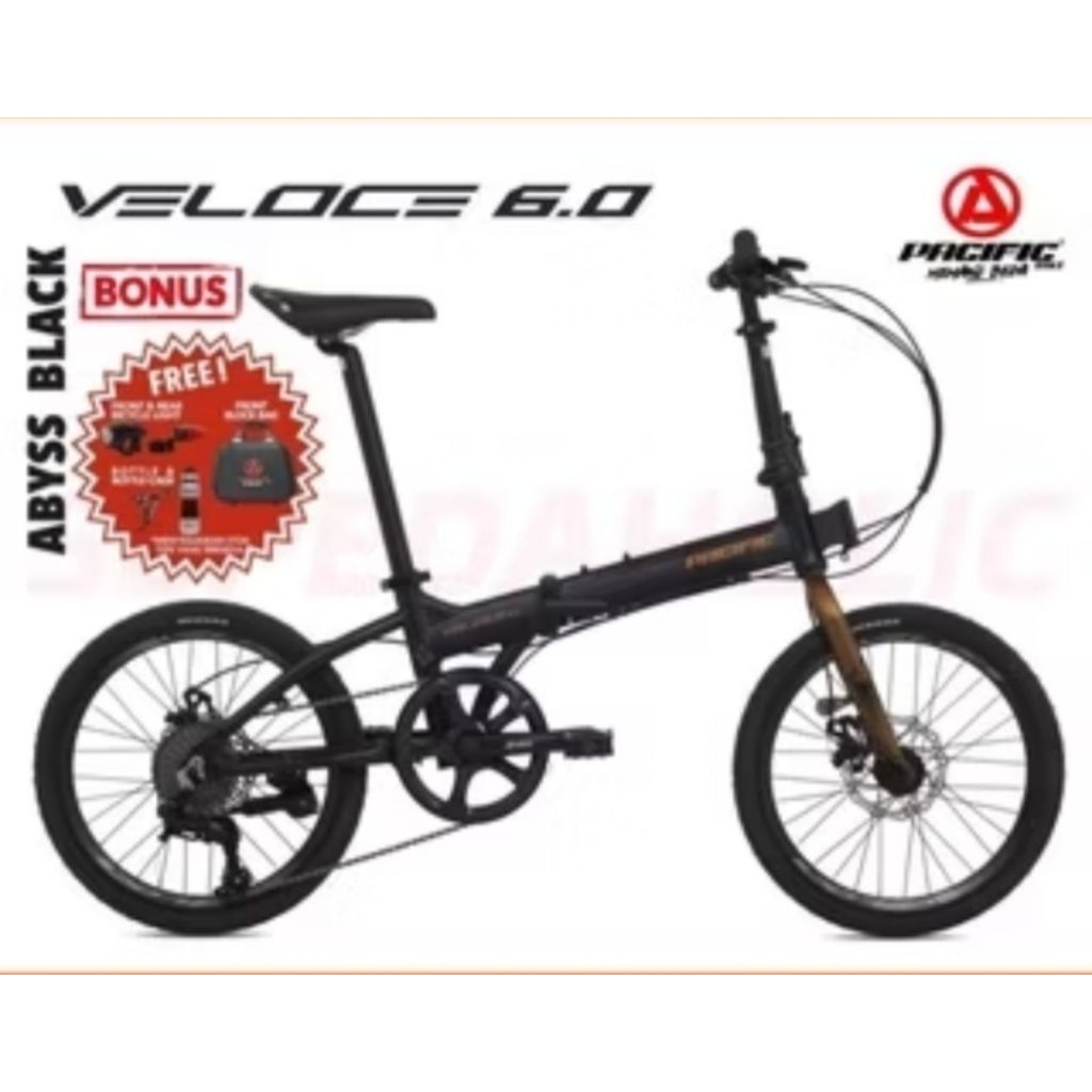 Jual Sepeda Lipat Pacific 20 inch Veloce 6.0 | Shopee Indonesia