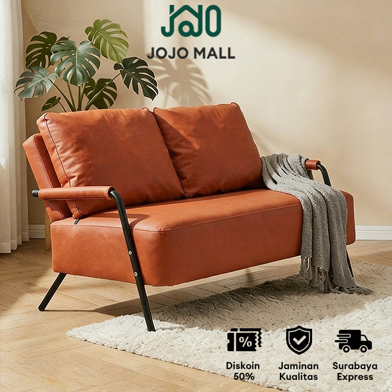 [Surabaya Express][Bantal Gratis] Sofa 1/2/3 Seater Sofa Ruang Tamu Sofa Minimalis Modern Sofa Kulit Sofa Set Minimalis