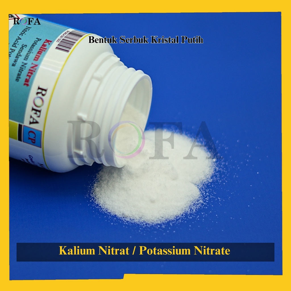 Jual ROFA Kalium Nitrat / Potassium Nitrate / KNO3 CP 500 Gram | Shopee ...