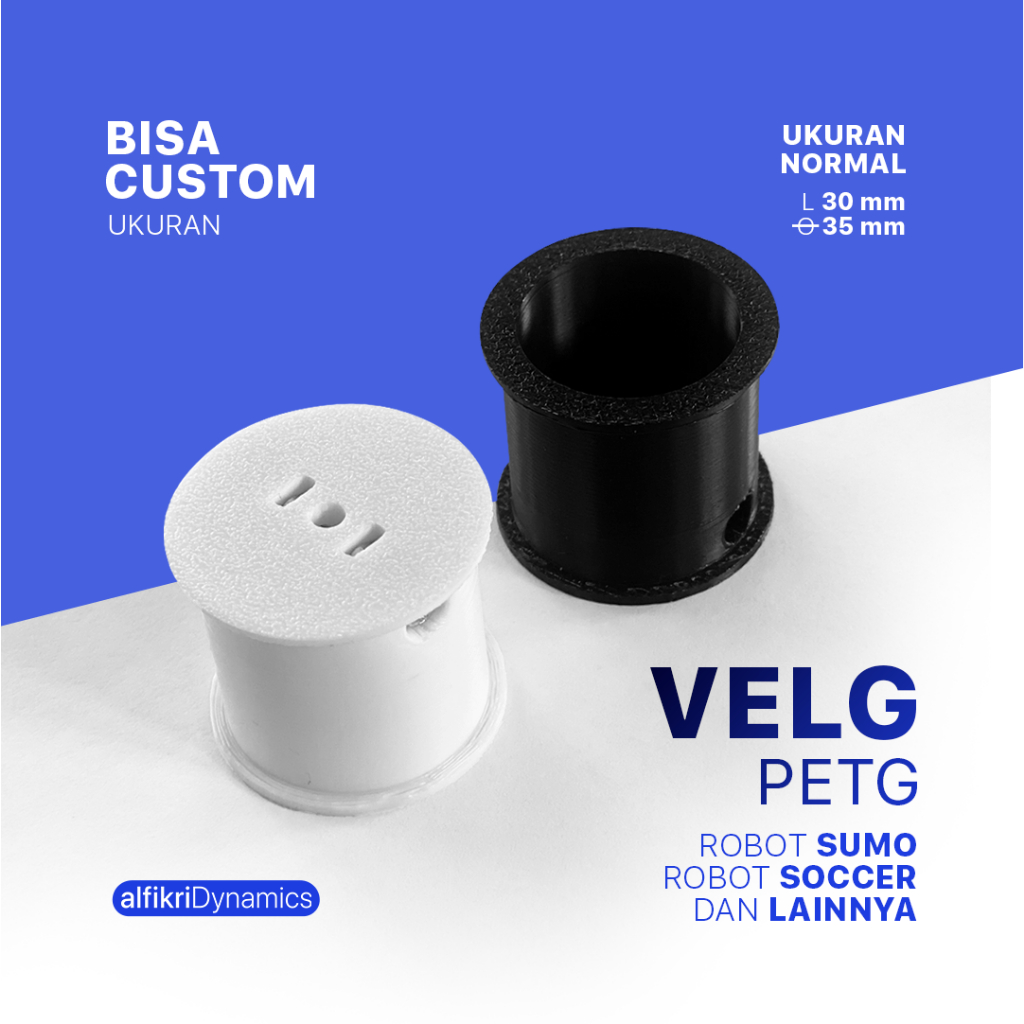 Jual VELG PETG motor DC JGA 25 - Untuk Robot Sumo, Soccer, Line ...
