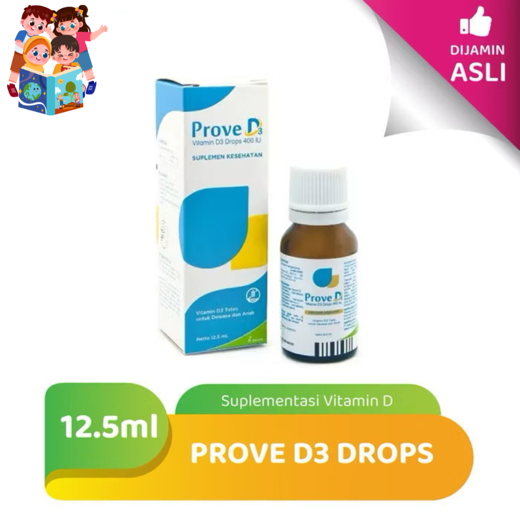 Jual Prove D3 Drop Original - Vitamin D3 400 IU Tetes 12.5 ml untuk ...
