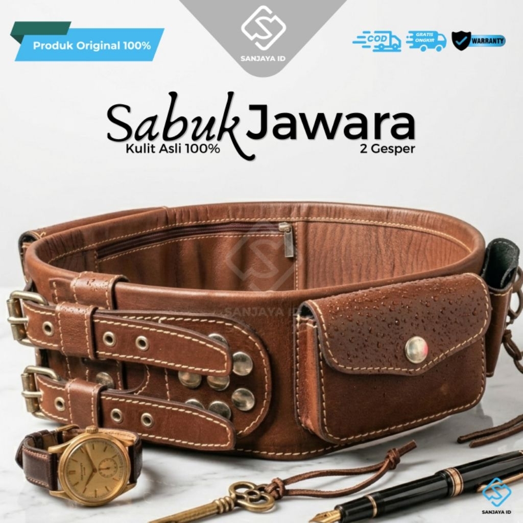Jual Sabuk Jawara Kulit Asli 100% Original / Sabuk Betawi Kulit Sapi ...