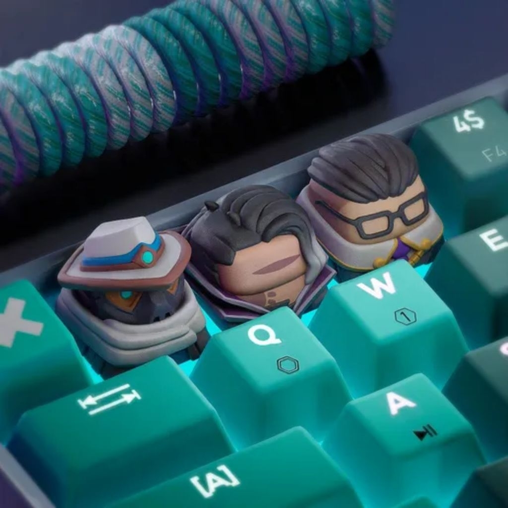 Jual Keycaps Artisan Valorant Agents – Cypher, Fade & Chamber Custom ...