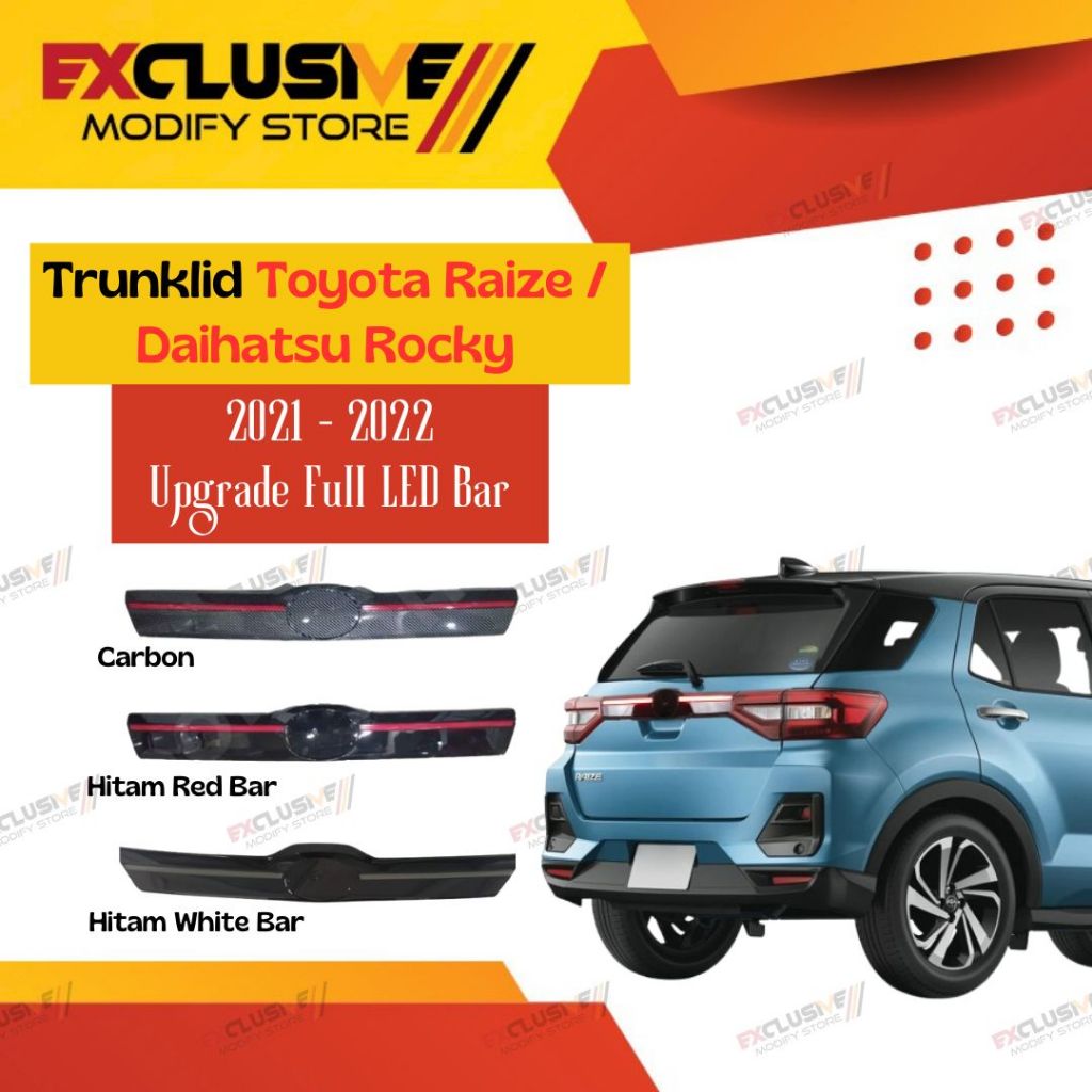 Jual TRUNKLID LED TOYOTA RAIZE / DAIHATSU ROCKY UPGRADE MODEL SPORTY ...