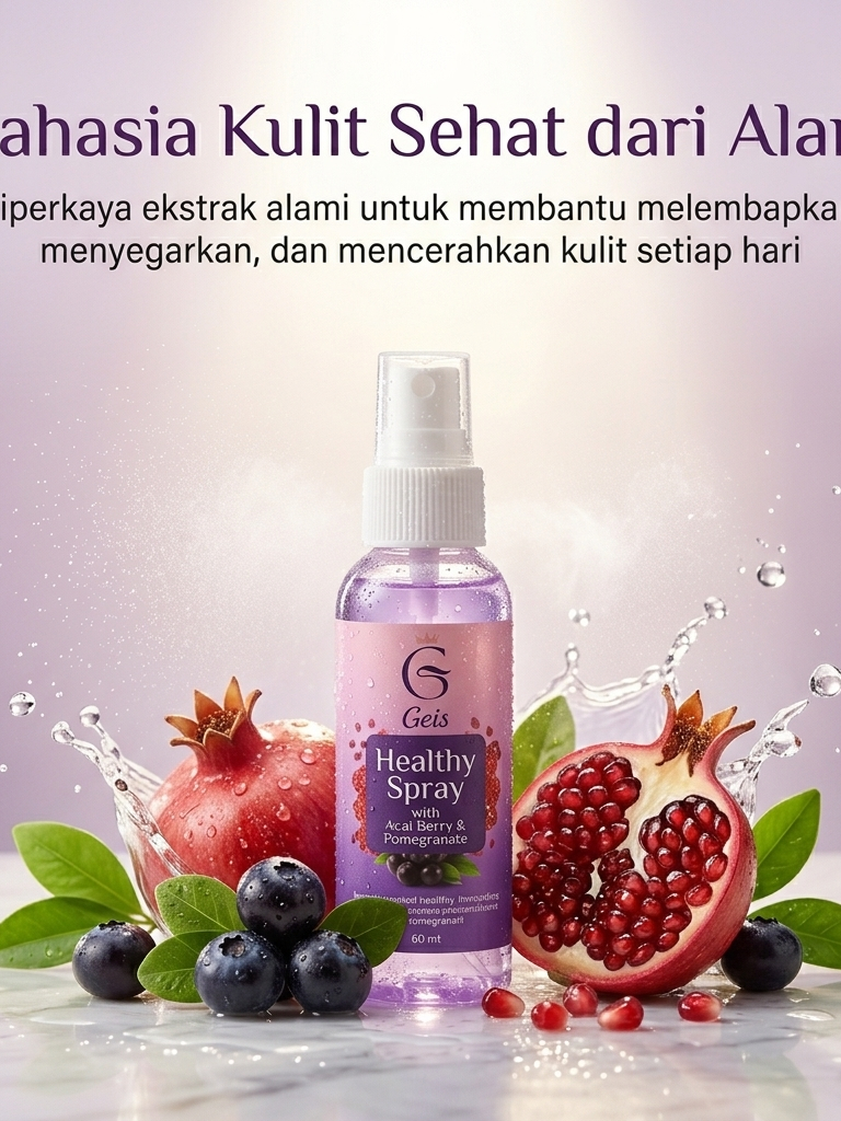 Jual Geis Healthy Spray Original | Spray Wajah & Tubuh Multifungsi ...