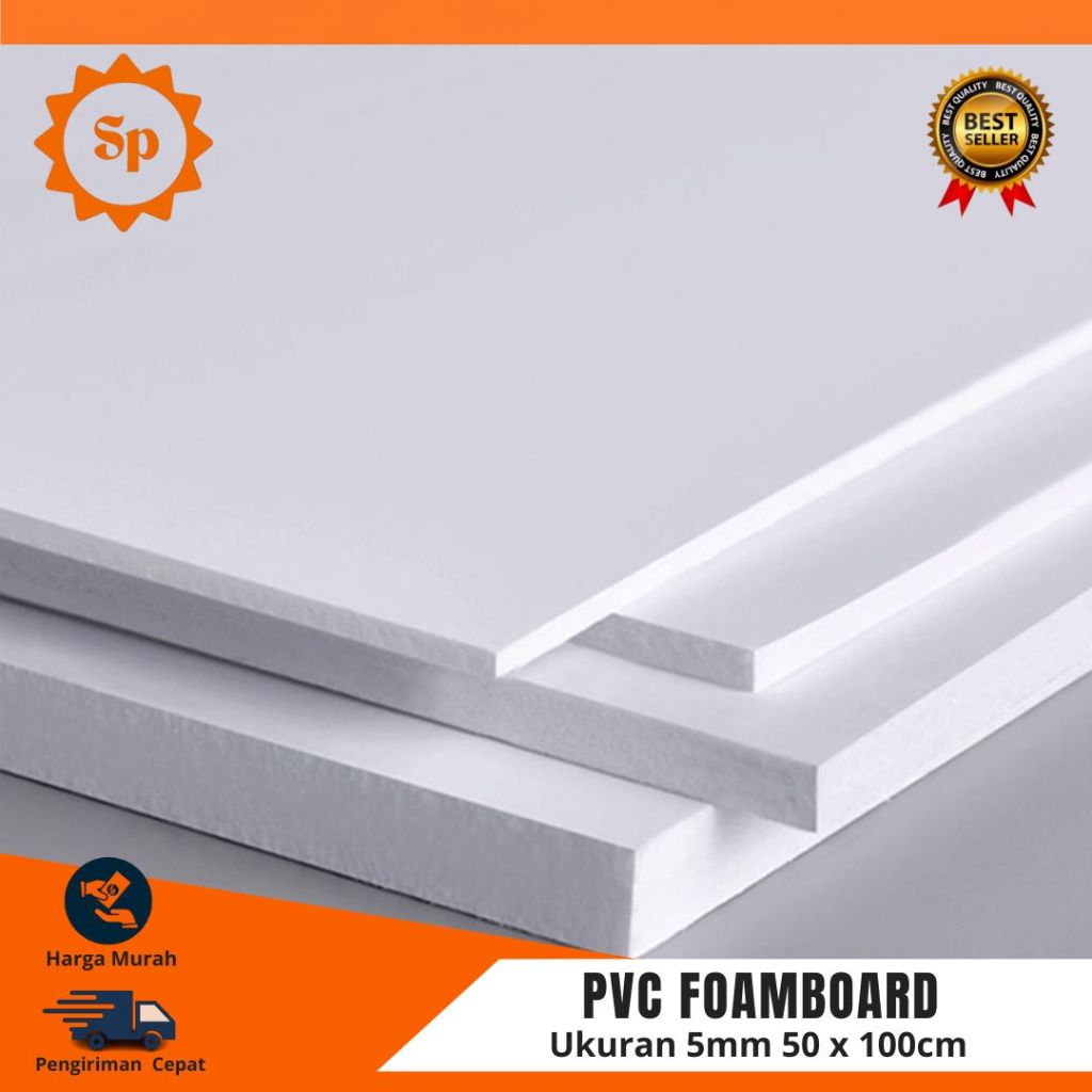 Jual PVC Board / PVC Foamboard / potongan ukuran 5mm 50 x 100cm ...