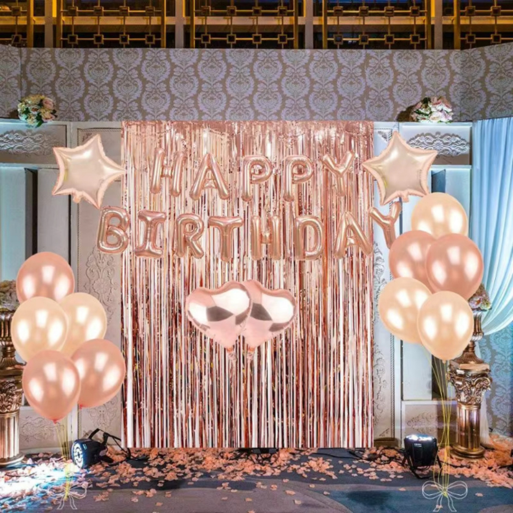 Jual Tirai Pesta Tirai Foil Curtain Rumbai Tirai Ulang Tahun Tirai ...