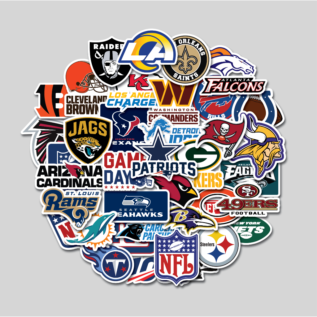 Jual STICKER PACK NFL TEAM | STIKER TUMBLER LAPTOP | STIKER KOPER HELM ...