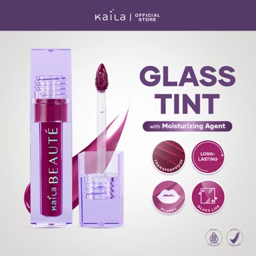 Kaila Beaute Glass Tint Lip Tint Infused Skincare Transferproof Tahan Lama Dengan Hyaluronic