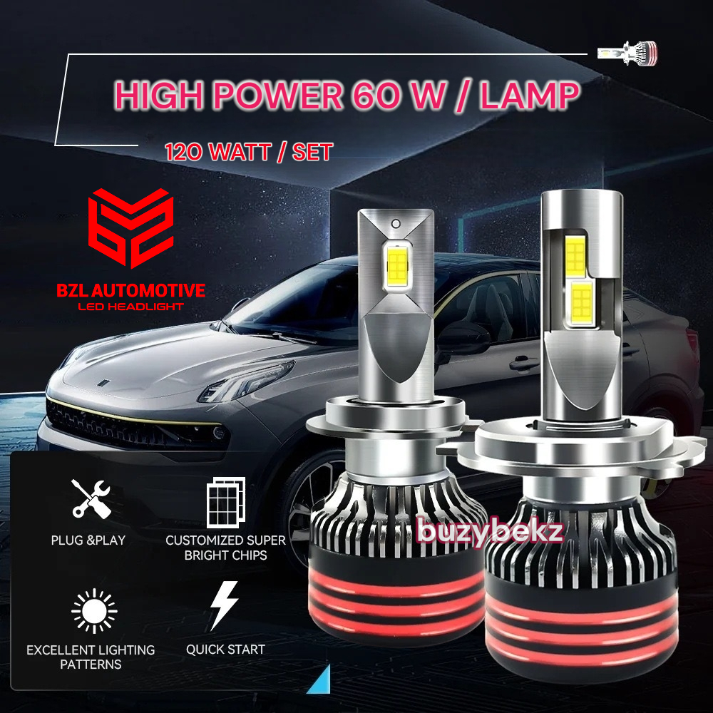 BZL Lampu Led H4 H11 H8 H16 H9 H1 H7 HB3 HB4 Hir2 Mobil High Power