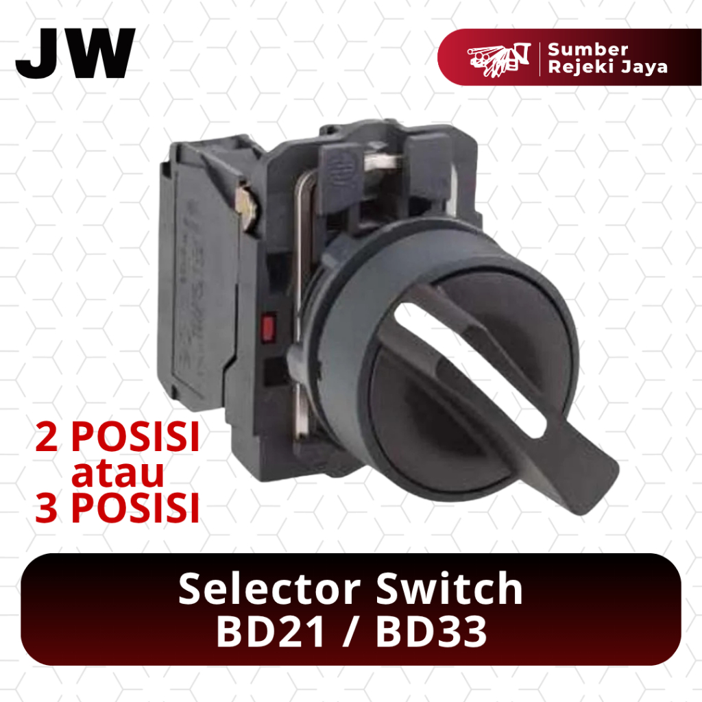 Selector Switch LAY5 Black  BD21 2 posisi / BD33 3 posisi