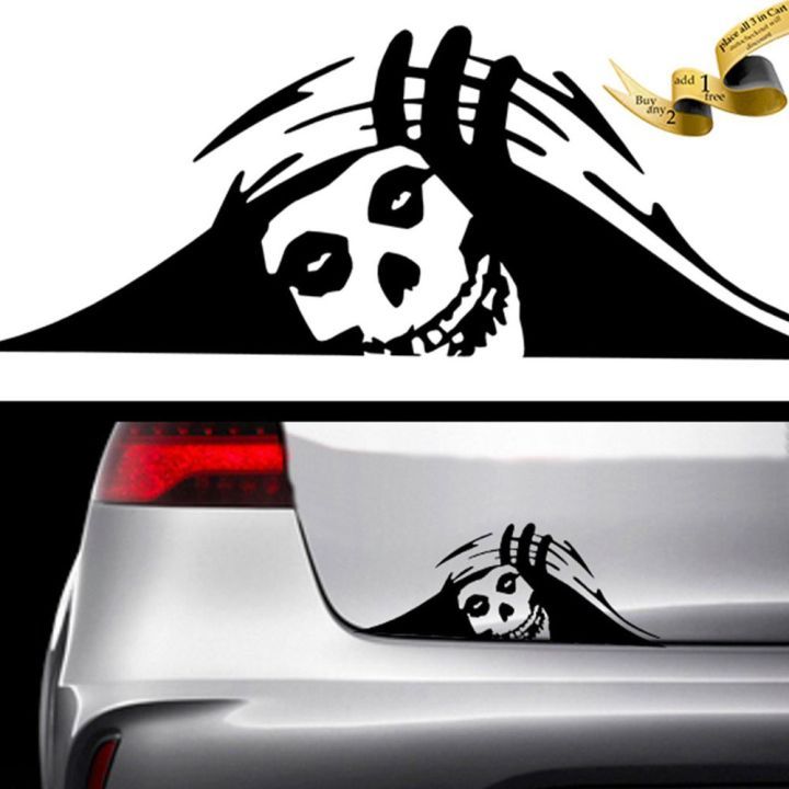 Jual Stiker Bumper Mobil Hitam - Desain Monster Viral, Ukuran 20cm ...