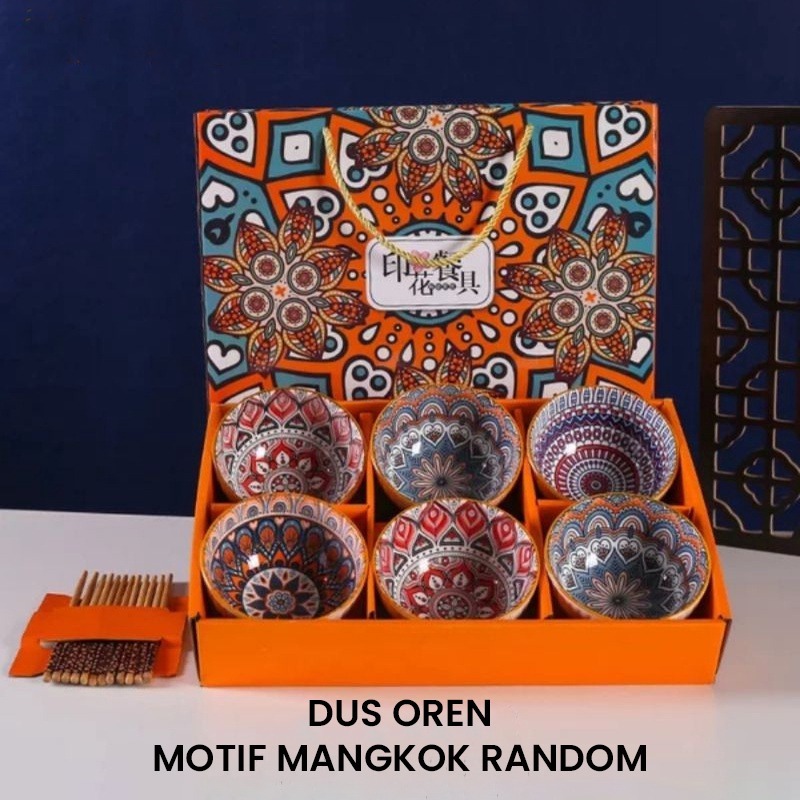 Hampers Mangkok Set Besar isi 6 Piring Mangkok Keramik Hampers Mangkok Jepang Set Premium Peralatan Makan Souvenir Mangkok Set Japaness / Hampers Kado Mangkok Set / Souvenir Wedding
