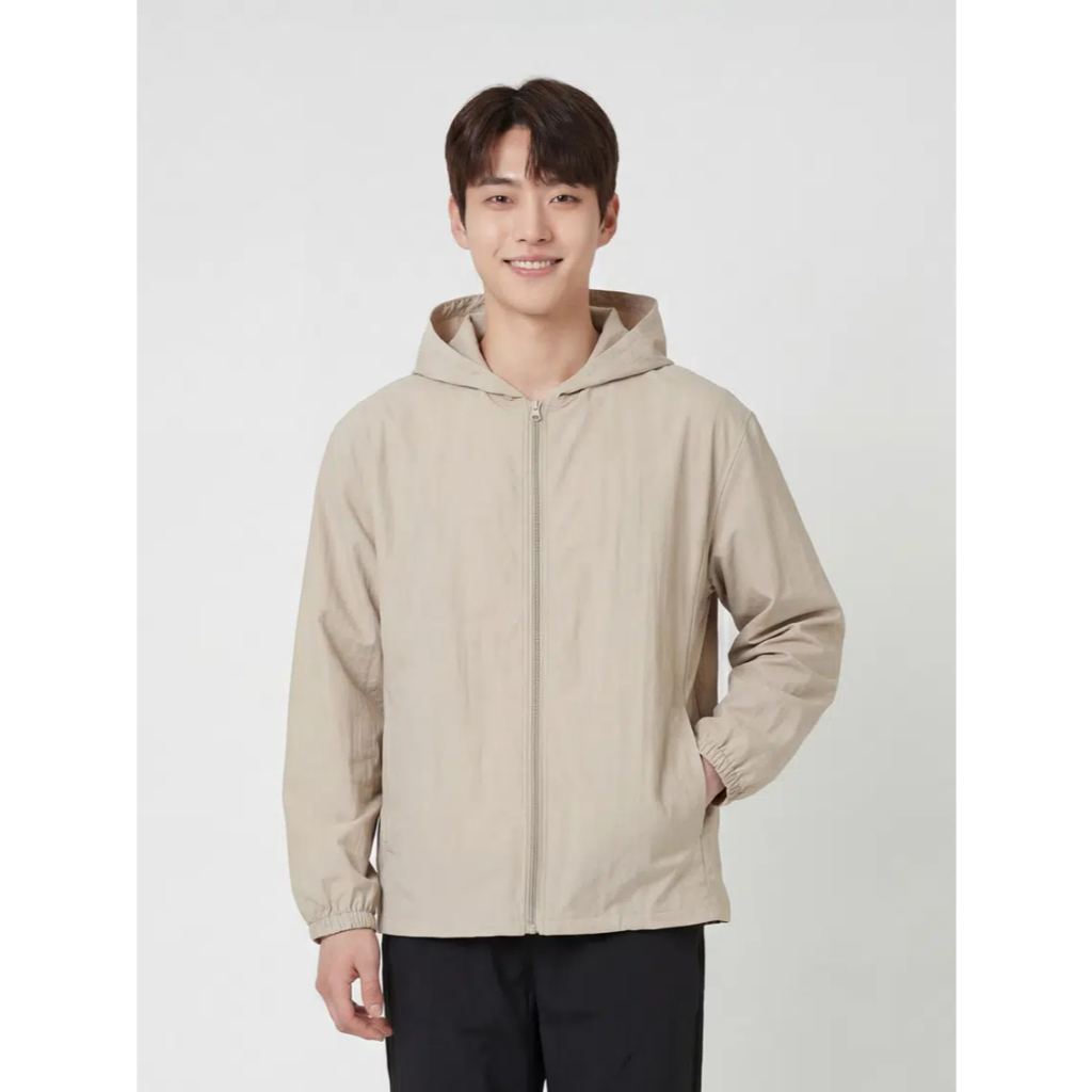 Jual BATCH NEXT Baca Deskripsi - DAISO Unisex Nylon Hooded Zip Up ...